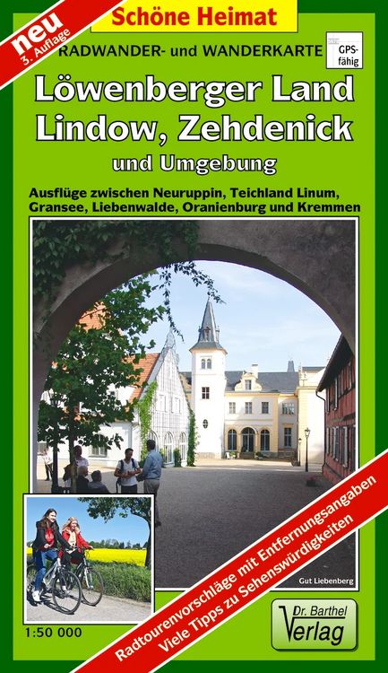 Produktbild: Radwander- und Wanderkarte L&ouml;wenberger Land, Lindow, Zehdenick und Umgebung