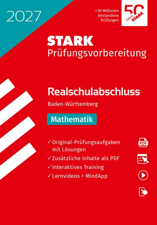 Produktbild: STARK Mathematik - Realschulabschluss 2027 BW - Pr&uuml;fungsvorbereitung