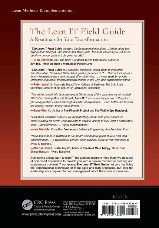 Produktbild: The Lean IT Field Guide