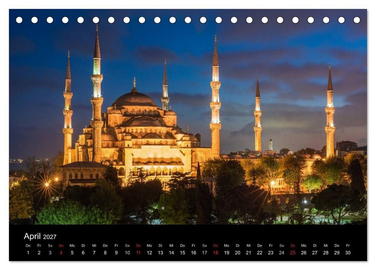 Produktbild: Istanbul - Stadt am Bosporus (Tischkalender 2027 DIN A5 quer), CALVENDO Monatskalender