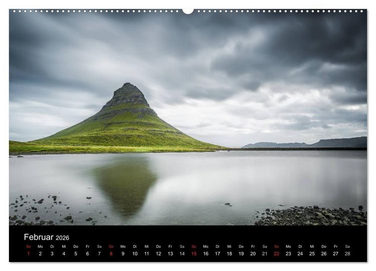 Produktbild: Island Impressionen von Armin Fuchs (Wandkalender 2026 DIN A2 quer), CALVENDO Monatskalender