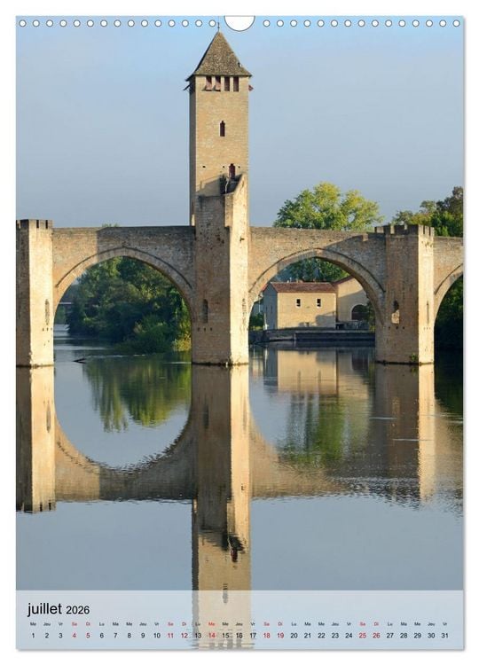 Produktbild: Cit&eacute;s de France (Calendrier mural 2026 DIN A3 horizontal), CALVENDO calendrier mensuel