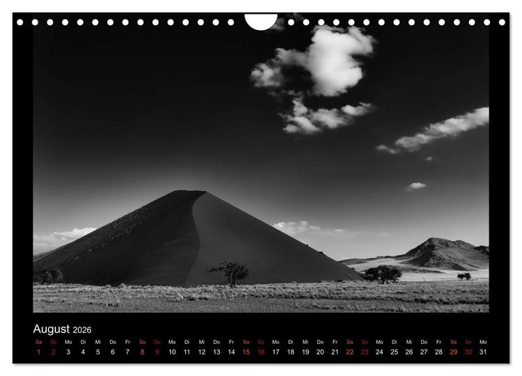 Produktbild: Soultouch - Schwarzwei&szlig; Landschaften, die die Seele ber&uuml;hren (Wandkalender 2026 DIN A4 quer), CALVENDO Monatskalender