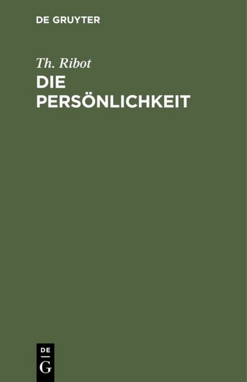 Produktbild: Die Pers&ouml;nlichkeit
