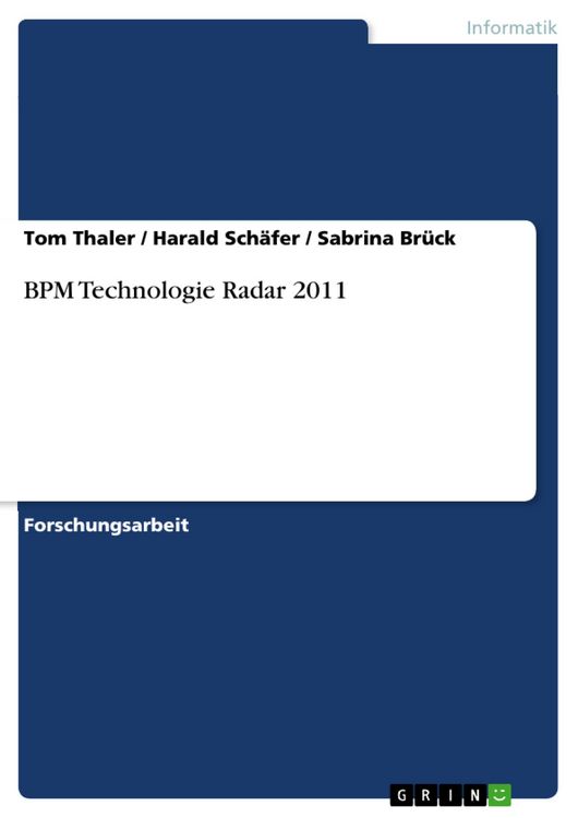 Produktbild: BPM Technologie Radar 2011