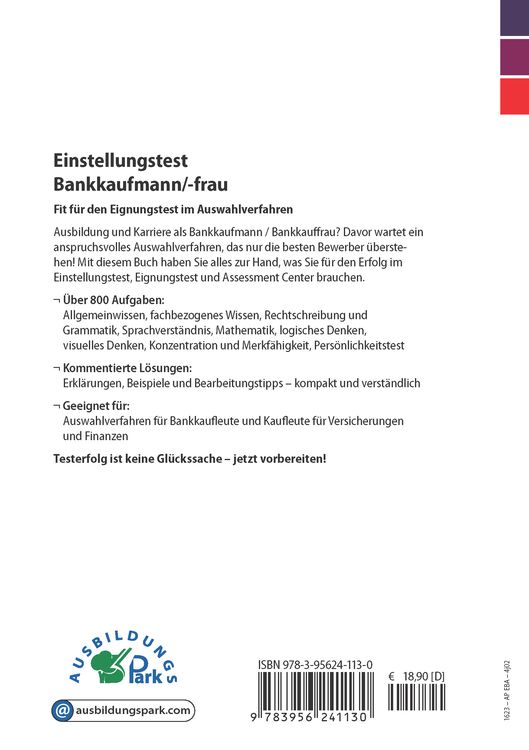 Produktbild: Einstellungstest Bankkaufmann / Bankkauffrau