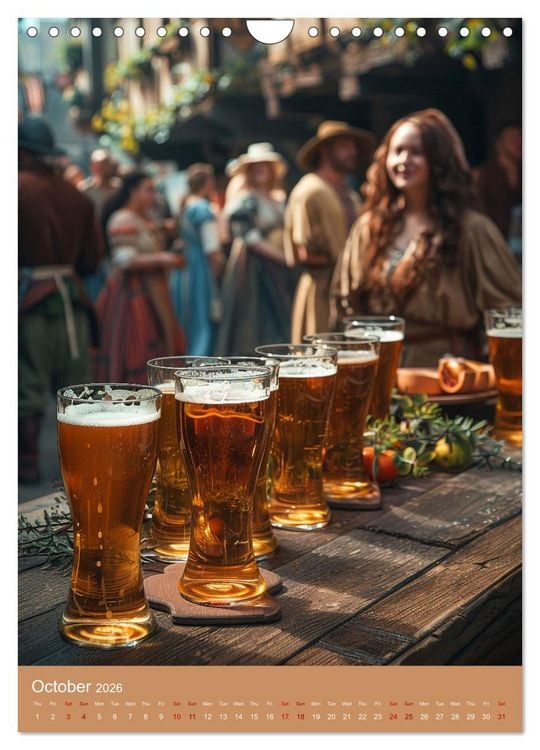 Produktbild: Prost German Beer (Wall Calendar 2026 DIN A4 portrait), CALVENDO 12 Month Wall Calendar