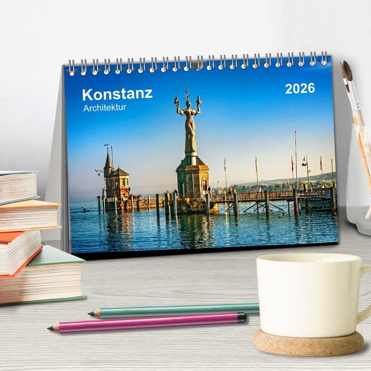 Produktbild: Konstanz Architektur (Tischkalender 2026 DIN A5 quer), CALVENDO Monatskalender