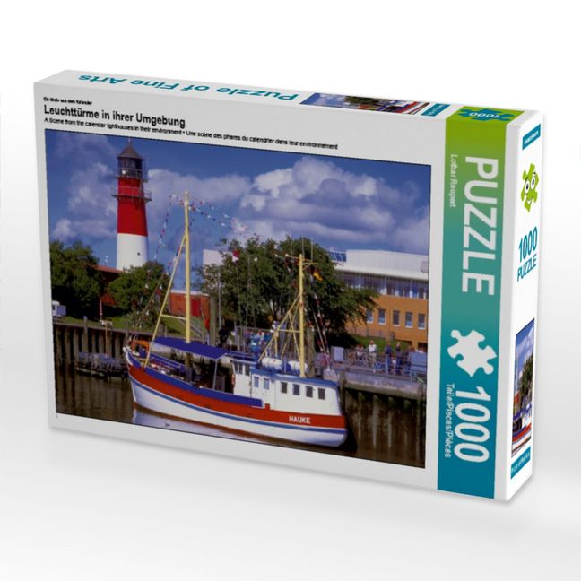 Produktbild: CALVENDO Puzzle Ein Motiv aus dem Kalender Leuchtt&uuml;rme in ihrer Umgebung | 1000 Teile Lege-Gr&ouml;&szlig;e 64x48cm Foto-Puzzle f&uuml;r gl&uuml;ckliche Stunden