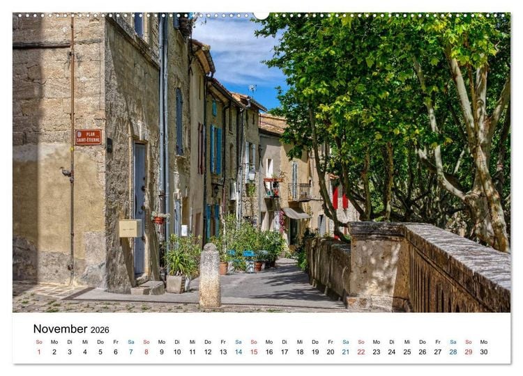 Produktbild: Uz&eacute;s - Charmante Kleinstadt im Gard (Wandkalender 2026 DIN A2 quer), CALVENDO Monatskalender