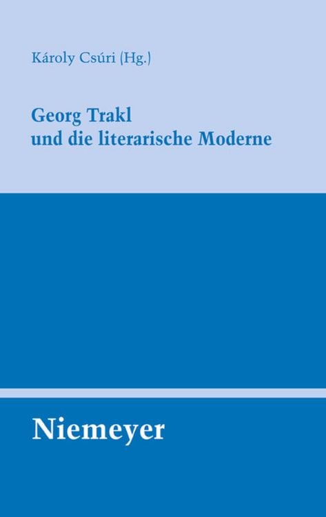 Produktbild: Georg Trakl und die literarische Moderne