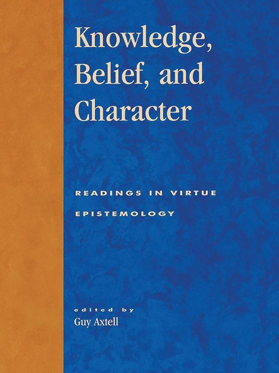 Produktbild: Knowledge, Belief, and Character