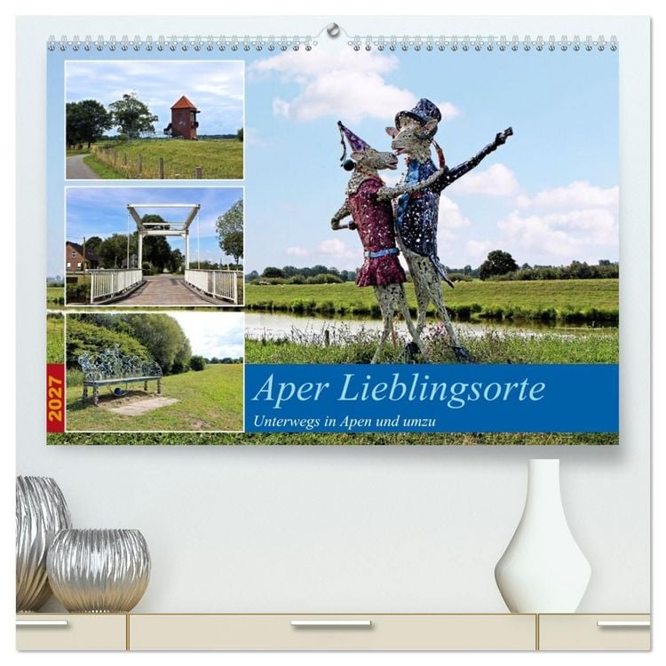 Produktbild: Aper Lieblingsorte (hochwertiger Premium Wandkalender 2027 DIN A2 quer), Kunstdruck in Hochglanz