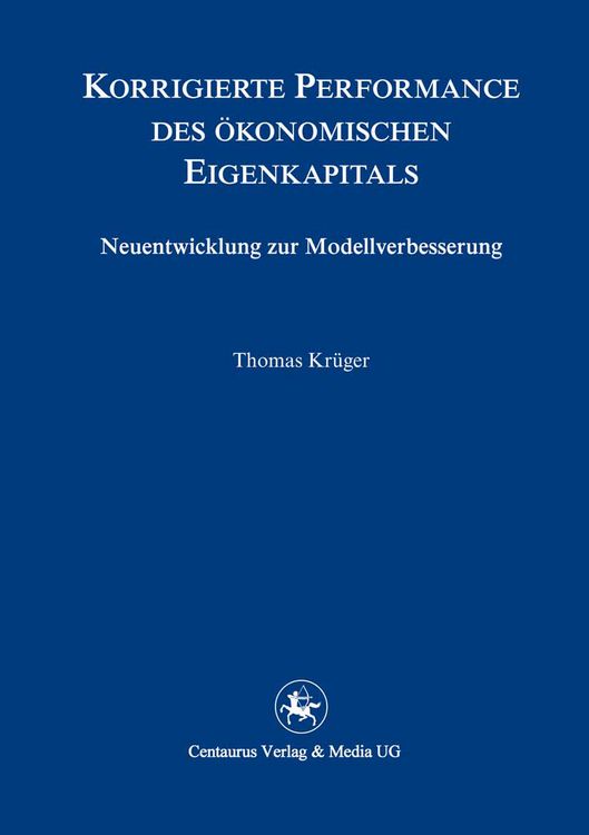 Produktbild: Korrigierte Performance des &ouml;konomischen Eigenkapitals