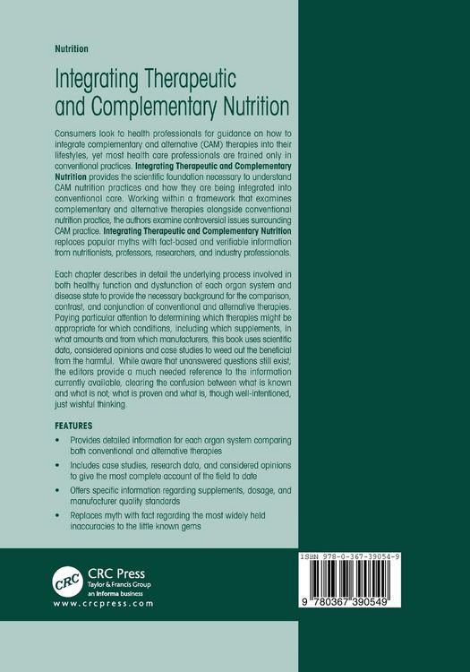 Produktbild: Integrating Therapeutic and Complementary Nutrition