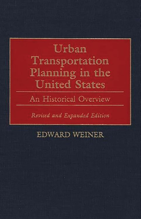 Produktbild: Urban Transportation Planning in the United States