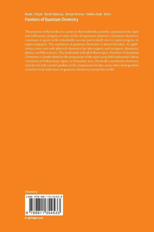 Produktbild: Frontiers of Quantum Chemistry