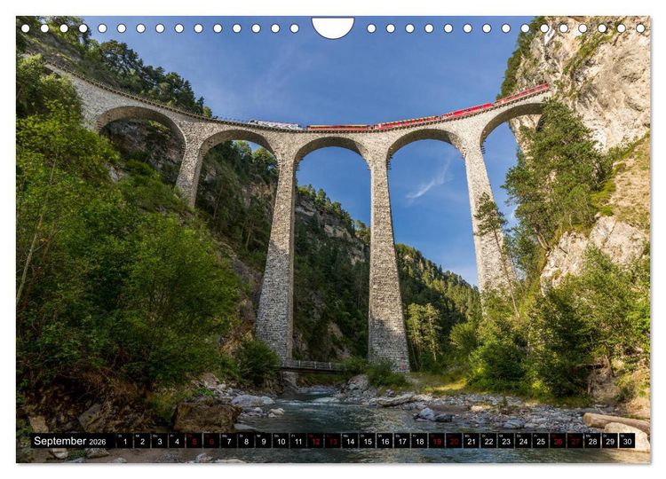 Produktbild: Die sch&ouml;nsten Ansichten der Schweiz (Wandkalender 2026 DIN A4 quer), CALVENDO Monatskalender