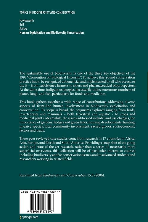 Produktbild: Human Exploitation and Biodiversity Conservation