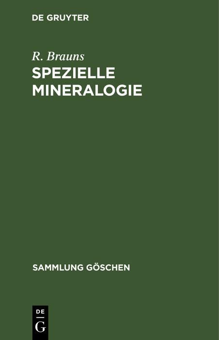 Produktbild: Spezielle Mineralogie