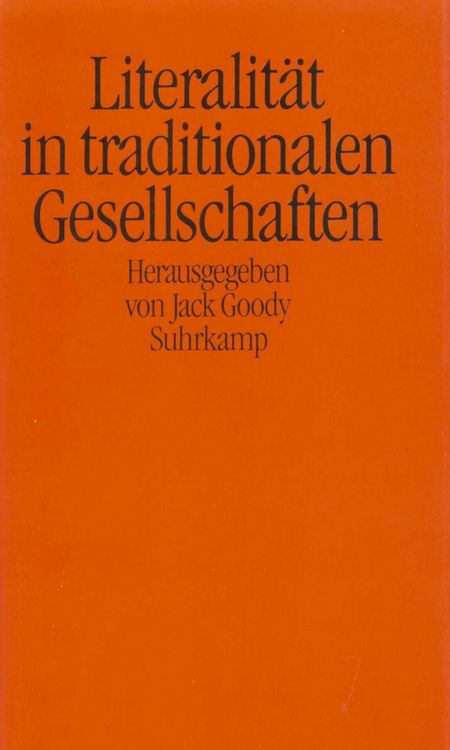 Produktbild: Literalit&auml;t in traditionalen Gesellschaften