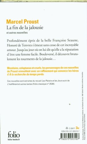 Produktbild: La fin de la jalousie : et autres nouvelles