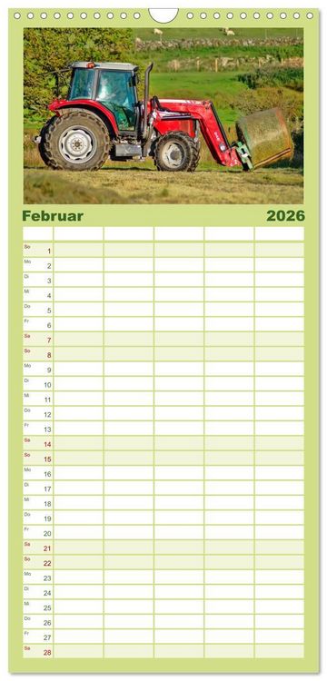 Produktbild: Familienplaner 2026 - Landwirtschaft - die Zukunft ist digital mit 5 Spalten (Wandkalender, 21 x 45 cm) CALVENDO