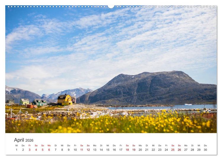 Produktbild: Zwischen den Eisbergen in Gr&ouml;nland (Wandkalender 2026 DIN A2 quer), CALVENDO Monatskalender