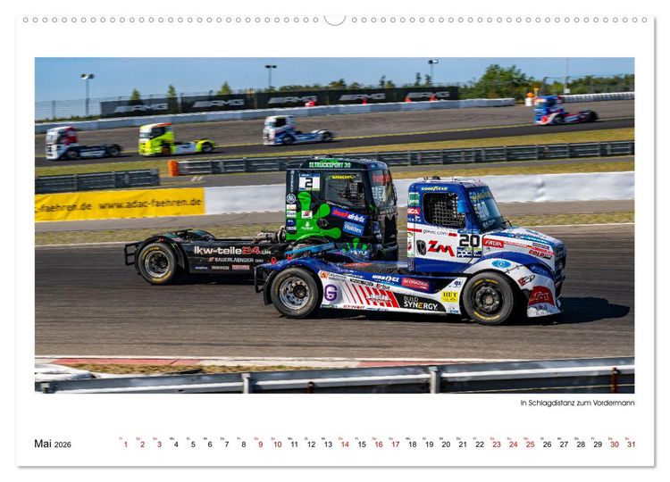 Produktbild: TRUCK RACING - Motorsport in XXL (Wandkalender 2026 DIN A2 quer), CALVENDO Monatskalender