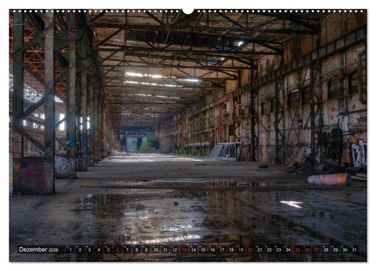 Produktbild: Lost Places in Deutschland 2026 (hochwertiger Premium Wandkalender 2026 DIN A2 quer), Kunstdruck in Hochglanz