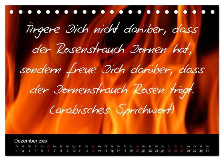 Produktbild: Positiv durch&acute;s Jahr (Tischkalender 2026 DIN A5 quer), CALVENDO Monatskalender