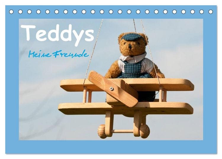 Produktbild: Teddys Meine Freunde (Tischkalender 2026 DIN A5 quer), CALVENDO Monatskalender