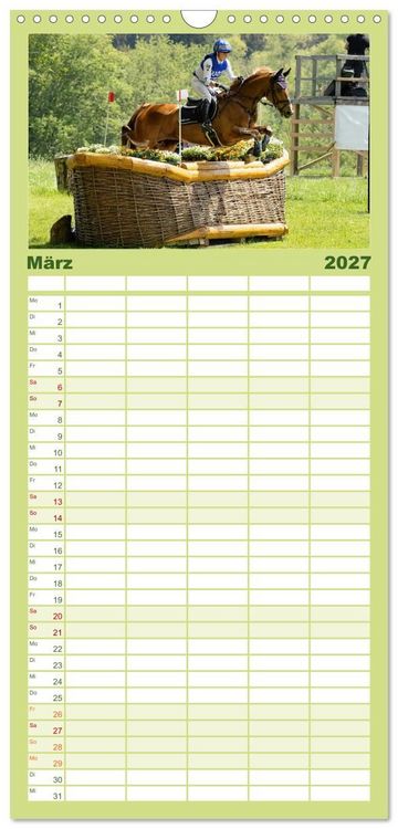 Produktbild: Familienplaner 2027 - Die Buschreiter mit 5 Spalten (Wandkalender, 21 x 45 cm) CALVENDO