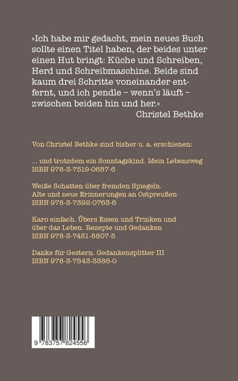 Produktbild: Zwischen Herd und Schreibmaschine