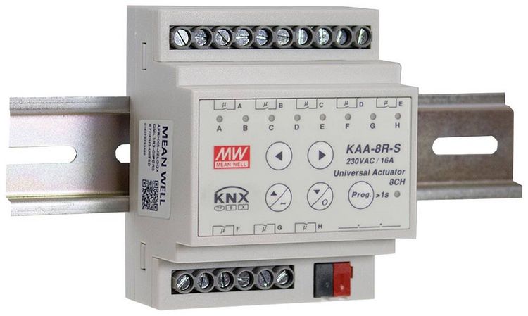 Produktbild: MEAN WELL MW KAA-8R-10S Universal-Schaltaktor 8-Kanal