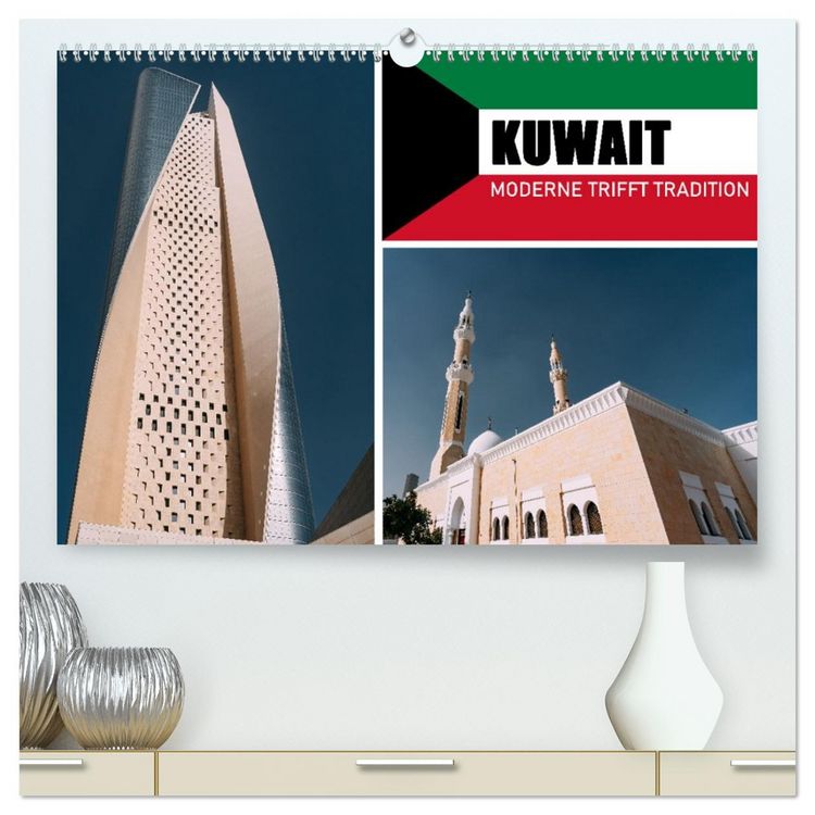 Produktbild: Kuwait - Moderne trifft Tradition (hochwertiger Premium Wandkalender 2026 DIN A2 quer), Kunstdruck in Hochglanz