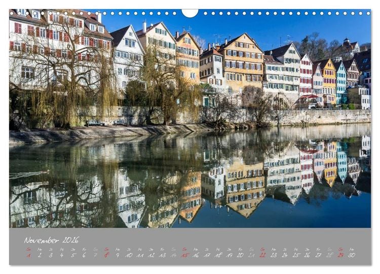 Produktbild: Zw&ouml;lf Monate in T&uuml;bingen (Wandkalender 2026 DIN A3 quer), CALVENDO Monatskalender