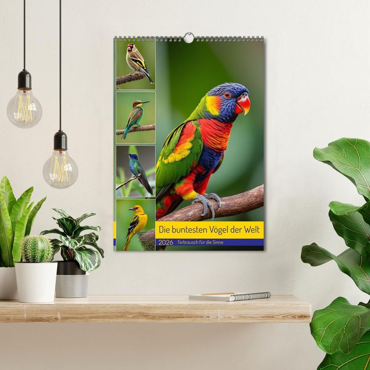Produktbild: Die buntesten V&ouml;gel der Welt (Wandkalender 2026 DIN A3 hoch), CALVENDO Monatskalender