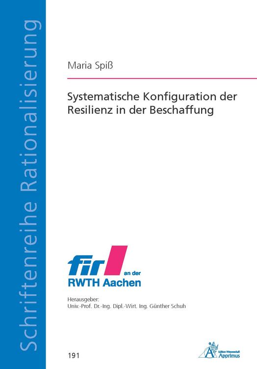Produktbild: Systematische Konfiguration der Resilienz in der Beschaffung