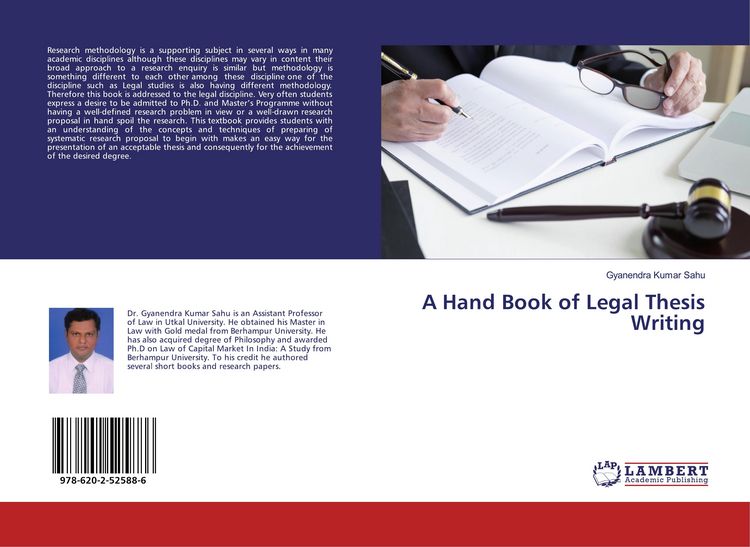 Produktbild: A Hand Book of Legal Thesis Writing