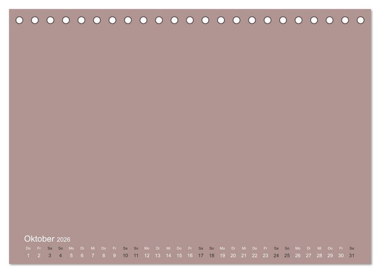 Produktbild: DIY Bastel-Kalender -Erdige Pastell Farben- Zum Selbstgestalten (Tischkalender 2026 DIN A5 quer), CALVENDO Monatskalender