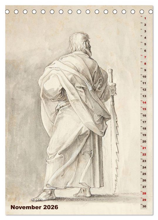 Produktbild: Jesus und die zw&ouml;lf Apostel (Tischkalender 2026 DIN A5 hoch), CALVENDO Monatskalender