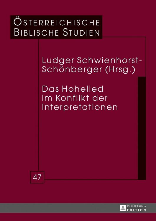 Produktbild: Das Hohelied im Konflikt der Interpretationen