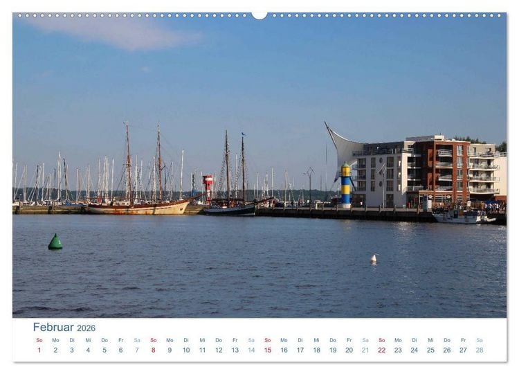 Produktbild: Eckernf&ouml;rde 2026. Impressionen rund um den Hafen (hochwertiger Premium Wandkalender 2026 DIN A2 quer), Kunstdruck in Hochglanz