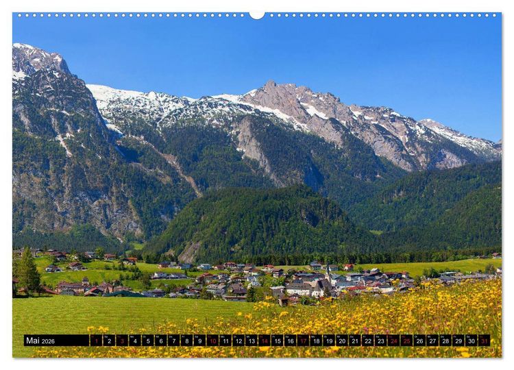 Produktbild: Abtenau im Lammertal (hochwertiger Premium Wandkalender 2026 DIN A2 quer), Kunstdruck in Hochglanz