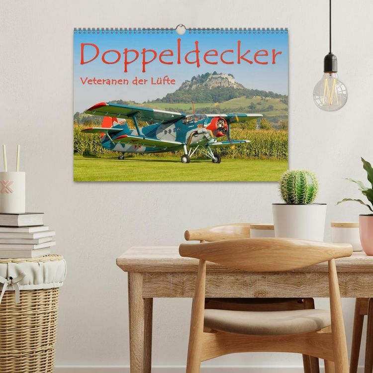 Produktbild: Doppeldecker - Veteranen der L&uuml;fte (Wandkalender 2026 DIN A3 quer), CALVENDO Monatskalender