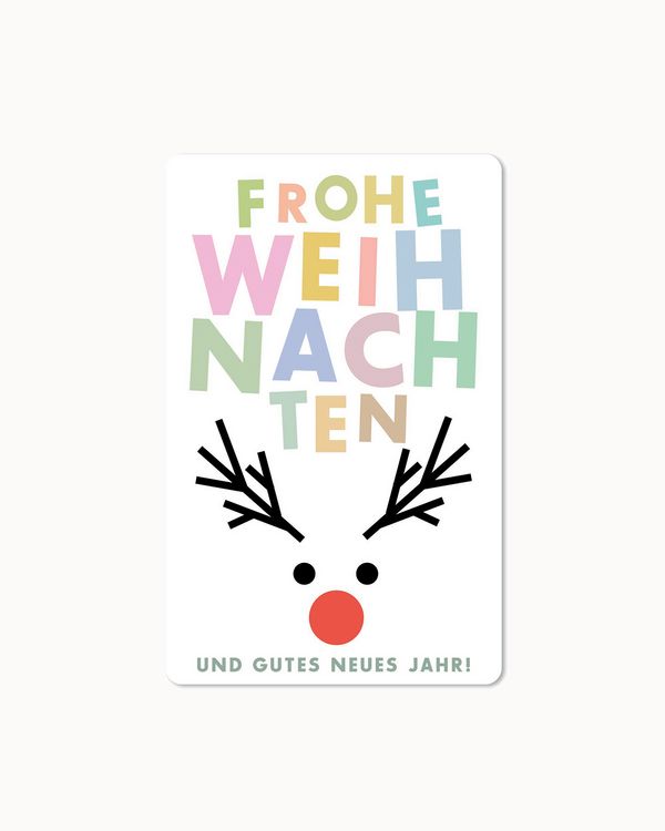 Produktbild: Lunacard Postkarte *Frohe Weihnachten & gutes neues Jahr