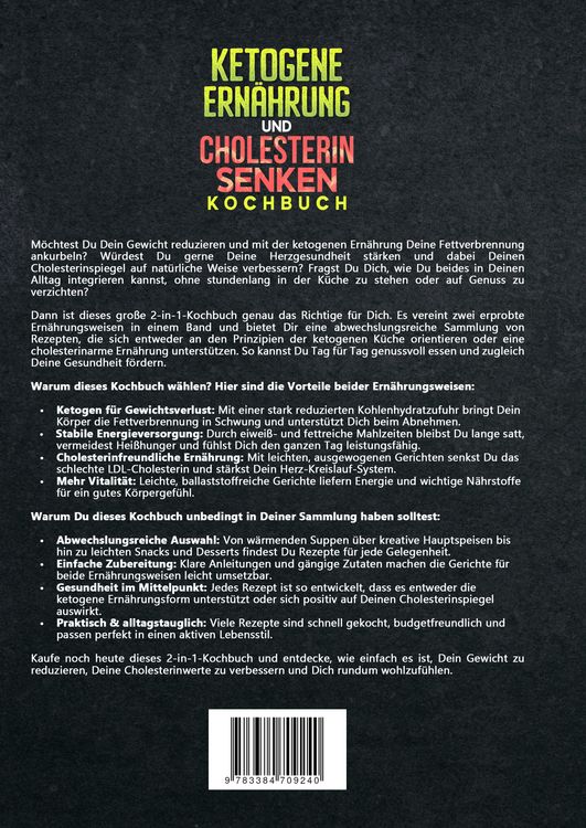 Produktbild: Ketogene Ern&auml;hrung und Cholesterin Senken Kochbuch
