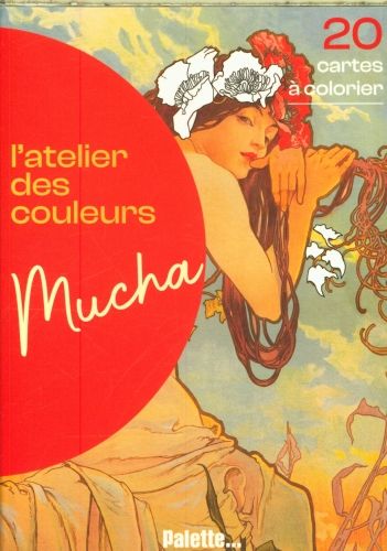 Produktbild: Mucha : l'atelier des couleurs : 20 cartes &agrave; colorier