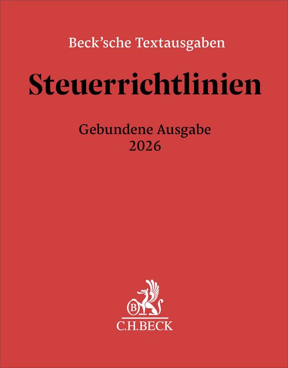 Produktbild: Steuerrichtlinien Gebundene Ausgabe 2026